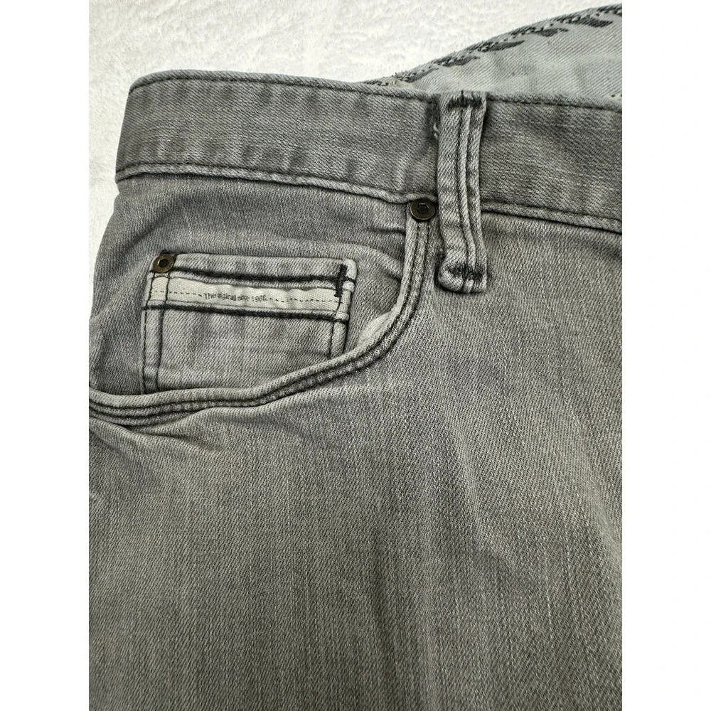 Vintage VANS Johnny Layton Customade Gray Stretch Denim Jeans 36x29